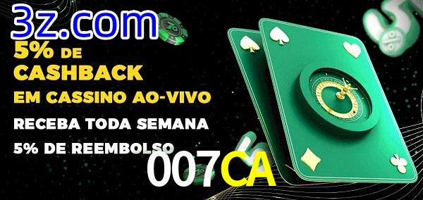 Promoções do cassino ao Vivo 007CA